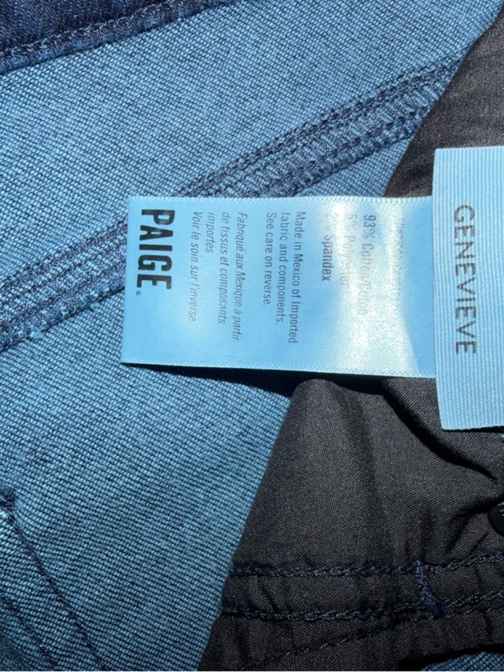 Paige Genevieve High Rise Flare Jeans Novela Dark Wash Women’s Size 29 - Picture 5 of 7